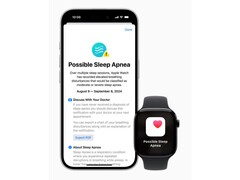 La fonction de détection de l'apnée du sommeil de la montre Apple a été approuvée par la FDA au début du mois de septembre. (Source de l'image : Apple)