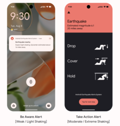 Il s&#039;avère que les téléphones Android servent également de sismomètres dans votre poche. (Source de l&#039;image : Google)