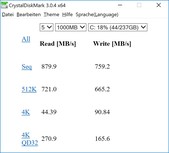 Yoga Book C930 - CrystalDiskMark 3.