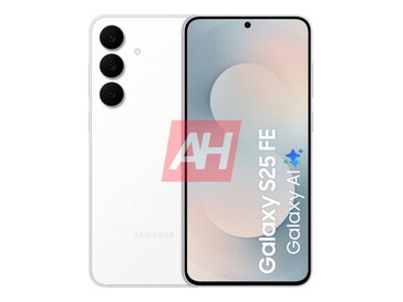 Galaxy Vue avant et arrière de la variante blanche du S25 FE. (Source de l'image : Android Headlines)
