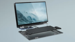 Le Dell Concept Luna repense complètement le design des ordinateurs portables. (Image : Dell)
