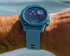 Garmin commercialise la Descent G1 Solar - Ocean Edition dans un seul coloris 'Azure'. (Source de l'image : Garmin)