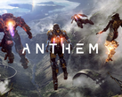 Une capture d'écran du logo d'Anthem lors de la révélation de son gameplay original (image source EA)