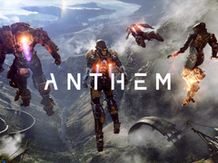 Une capture d'écran du logo d'Anthem lors de la révélation de son gameplay original (image source EA)