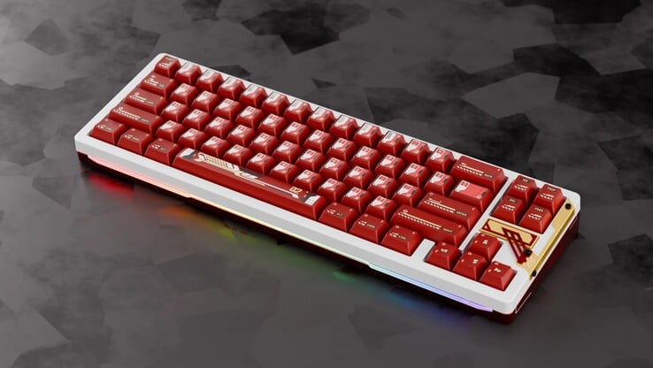 Chilkey proposera également le Slice68 HE dans un thème rouge EVA-02. (Source de l'image : Chilkey)