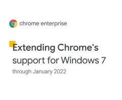 Prolongation du support de Chrome pour Windows 7 jusqu'en janvier 2022 (Source : Google Cloud Blog)