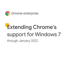 Prolongation du support de Chrome pour Windows 7 jusqu&#039;en janvier 2022 (Source : Google Cloud Blog)