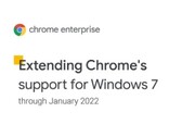 Prolongation du support de Chrome pour Windows 7 jusqu'en janvier 2022 (Source : Google Cloud Blog)