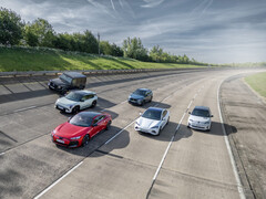 Voitures électriques sur une route britannique (Source : SMMT)