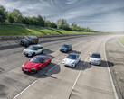 Voitures électriques sur une route britannique (Source : SMMT)