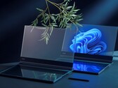 Lenovo a laissé entendre qu'elle présenterait l'appareil illustré, qui fonctionnera sous Windows 11 (Source de l'image : @evleaks)