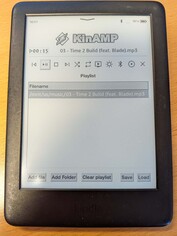KinAmp est un lecteur MP3 pour votre Kindle qui peut être utilisé avec des écouteurs Bluetooth (Image Source : Notebookcheck)