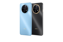 Le Huawei Nova 14i est disponible en bleu et en noir (Image source : Huawei)