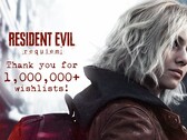 Resident Evil Requiem célèbre un million de listes de souhaits sur plusieurs plateformes. Le message de remerciement est illustré (source : compte X de Resident Evil)