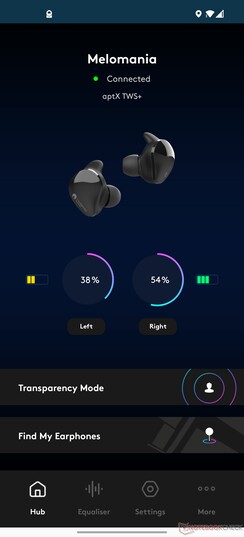 Nos unités ont fréquemment des niveaux de charge différents, pour une raison quelconque. (Image source : NotebookCheck)