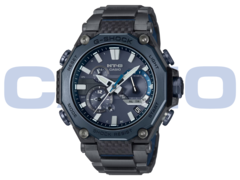 La Casio MTG-B2000YBD-2AJF (photo) est résistante aux chocs, étanche à 200 mètres, rechargeable à l'énergie solaire et dotée d'un système de synchronisation radio Multi-Band 6. (Source de l'image : Casio)