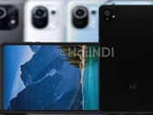 Le rendu non officiel du Xiaomi Mi Pad 5 présente la bosse de l'appareil photo de style Mi 11 mais un logo différent. (Image source : Xiaomi/@HoiINDI - édité)