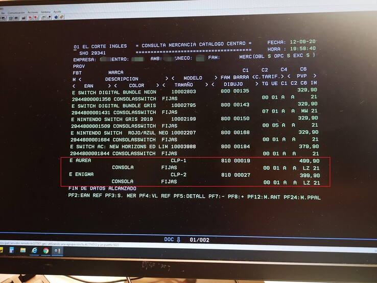 El Corte Inglés stock data. (Source image: Vandal - ElManco)