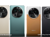 Le "Find X6" et le "X6 Pro". (Source : @evleaks, SparrowsNews)