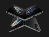 Galaxy Rendu du Z Fold4. (Source : OnLeaks x SmartPrix)