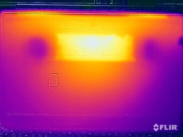 Températures de surface pendant le test de résistance (en bas)