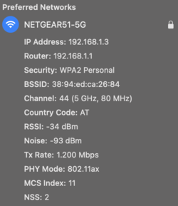 Seulement 80 MHz et donc 1200 Mbit/s via WiFi 6