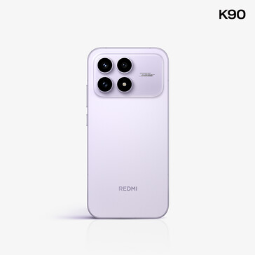 Le Redmi K90 en violet clair. (Source de l'image : Redmi)