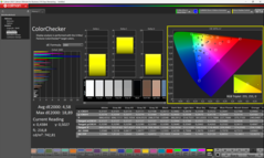 Calibré à l'aide du Colorchecker de Calman