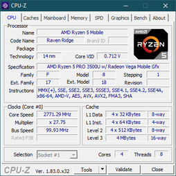 HP EliteBook 735 G6 - CPU-Z.