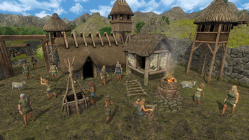 Image montrant un village dans Dawn of Man.