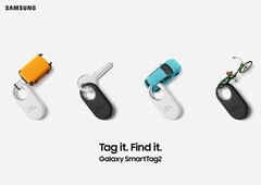 Le Galaxy SmartTag 2 est disponible en deux couleurs. (Source de l&#039;image : Samsung)