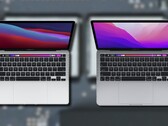 Il semble que le SSD de 256 Go du MBP 13 M1 soit plus rapide que le disque de 256 Go du MBP 13 M2. (Image source : Apple - edited)