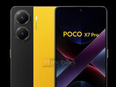 Xiaomi va revenir à son emblématique jaune Poco avec le Poco X7 Pro. (Source de l'image : 91mobiles - édité)
