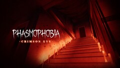 Une bannière présentant la mise à jour Crimson Eye de Phasmophobia