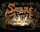 Une capture de l'écran titre de Sabre Wulf Remastered (source d'image : Saberman RetroNews YT)