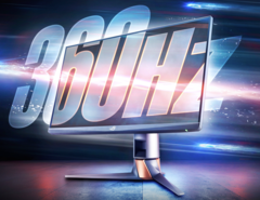 Le Asus ROG Swift 360Hz PG259QN est un moniteur externe de 24,5 pouces et 1080p. (Source de l'image : Asus)