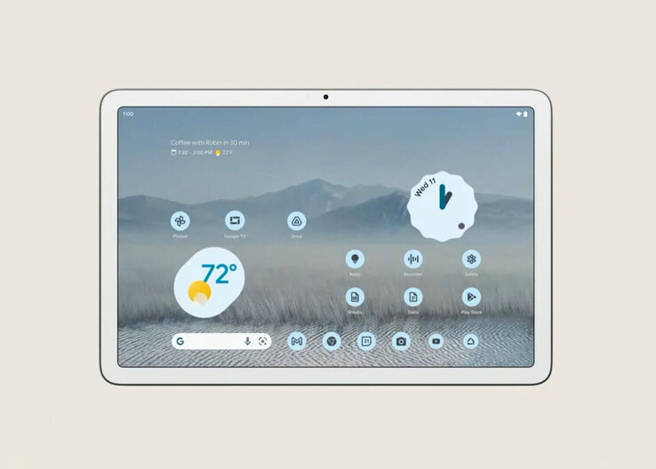 La tablette Pixel a un design plutôt fade. (Image source : Google)