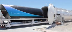 Test des systèmes de Virgin Hyperloop sur le site de DevLoop à l'extérieur de Las Vegas. Source de l'image : Virgin Hyperloop