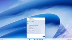 La nouvelle recherche de Windows 11 affichant les fichiers récents, les applications, les paramètres et les actions intégrées.
