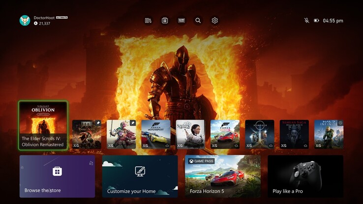 Modifications de l'interface utilisateur de l'écran d'accueil du programme Xbox Insider (Image source : Xbox Wire)