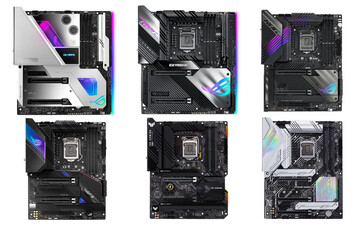 Planches Asus Z590. (Source de l'image : Asus)