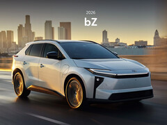 2026 Toyota bZ SUV avec port de charge NACS. (Source de l'image : Toyota)