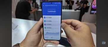 Samsung Galaxy S24 AnTuTu score (image via Khôi Ngọng sur YouTube)