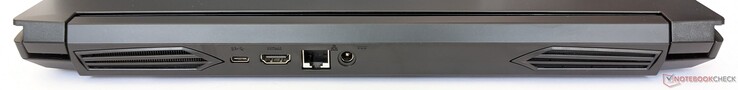 Arrière : 1x USB-C 3.1 Gen 2, HDMI 2.0 (avec HDCP), Gigabit LAN, alimentation électrique