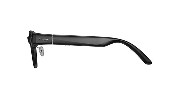 Les lunettes Lenovo Visual AI Glasses V1 sont dotées de commandes tactiles et d'une intelligence artificielle intégrée, mais ne possèdent pas d'appareil photo. (Source de l'image : Lenovo)