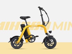 Le mini-vélo électrique Mihogo se plie en trois étapes. (Source de l&#039;image : Mihogo)
