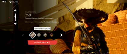 Le skin yari "Shinobi's Twilight" (image source : Sony)