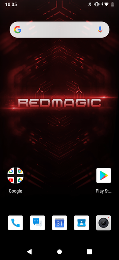 Nubia Red Magic 3 - Écran d'accueil par défaut.