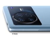 Le Vivo X Note sera disponible en trois couleurs avec des finitions de type cuir. (Image source : Vivo &amp; JD.com)
