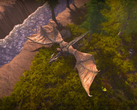 Capture d'écran in game de Wild Terra 2 : New Lands avec un dragon le long d'une rivière. (Source de l'image : Wild Terra 2)